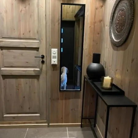 Moderne Hytte Ved Sjoen Med Badstue Romskog Exterior photo